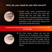Men Deserve Vitamin C Skin Serum enriched with Saffron Extract for Whitening, Anti-Aging and Resurfacing the skin. 50ml