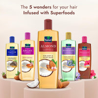 Parachute Advansed Almond enriched Coconut Hair Oil with Vitamin E 300ml|Nourishes & Softens Hair | Helps Control Hair Fall| Helps Promotes Hair Growth | Up to 2x Softer Hair|Non-Sticky Formula| Dermatologically-Tested Hair Oil | For Men & Women