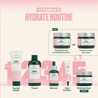 The Body Shop Vitamin E Intense Moisture Cream | 72H Hydration with Hyaluronic Acid & Raspberry Seed Oil | Restores Dry Skin | Vegetarian | For Men & Women | 50ml