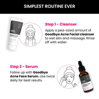 ThriveCo Goodbye Acne™ Face Wash | Reduces Acne-Causing Bacteria & Sebum Production | Men & Women, 100ml