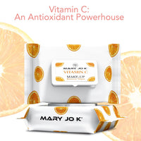 Mary Jo K Vitamin C Makeup Remover Wipes, Gentle Cleansing, Brightening Formula