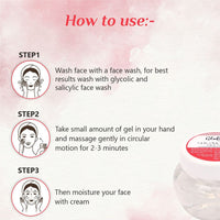 Globus Naturals Pimple Clear Glycolic Face Gel, For Acne Control & Brightening, With Goodness Of Niacinamide Aloevera And Vitamin E 100 Ml