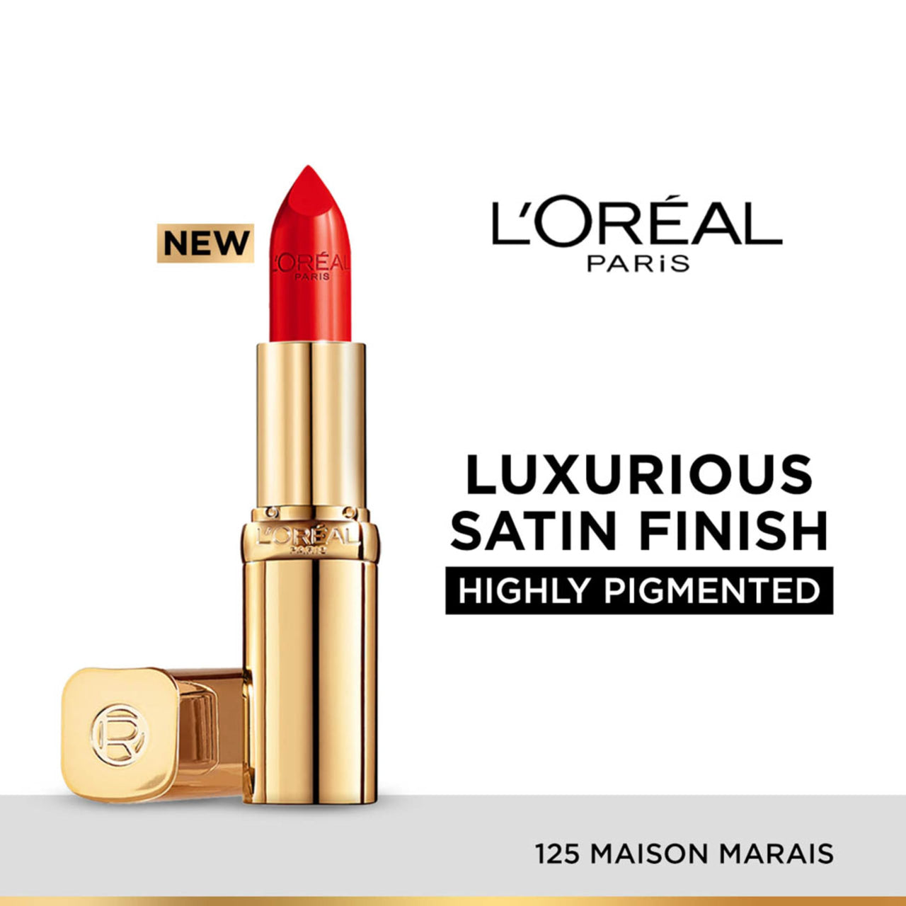 L’Oréal Paris Color Riche Satin Lipstick- 125 Maison Marais, 4.3 gm