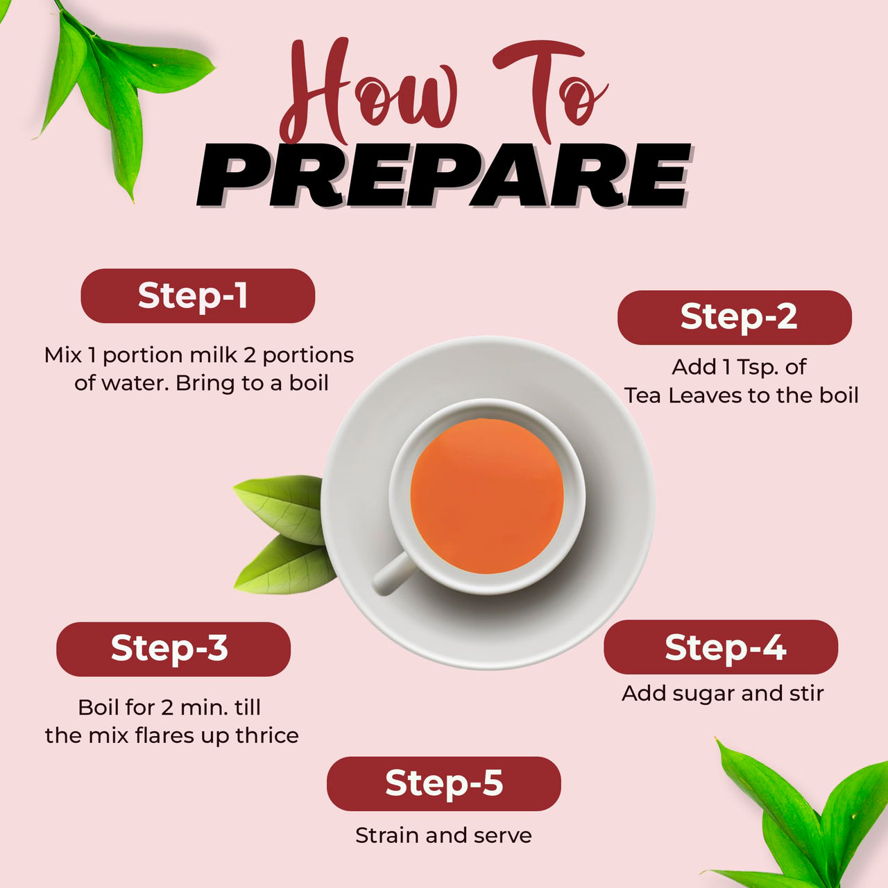 Golden Tips Saffron(Kesar) Cardamom (Elaichi) Exotic Indian Masala Chai CTC Black Tea (40 Cups), 100 g