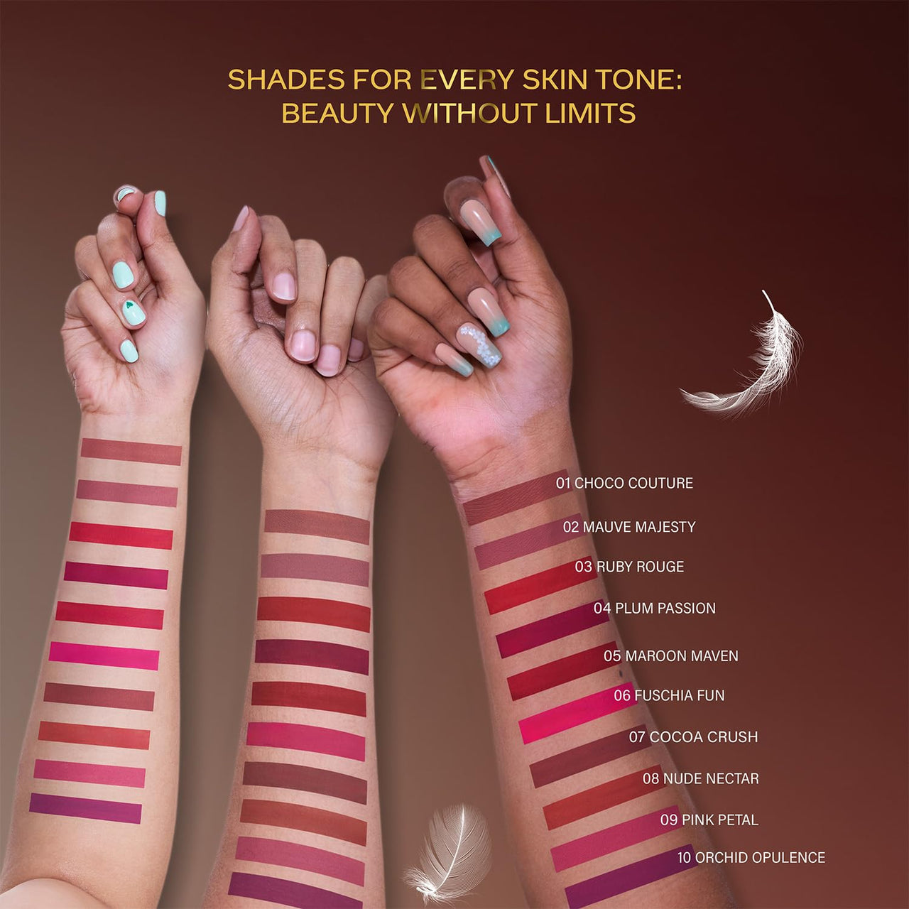 FACESCANADA Comfy Matte Wow Liquid Lipstick - Choco Couture 01, 3.8Ml | One Swipe Application | Highly Pigmented | Comfortable Wear | Glides Smoothly | Long Lasting | Transferproof