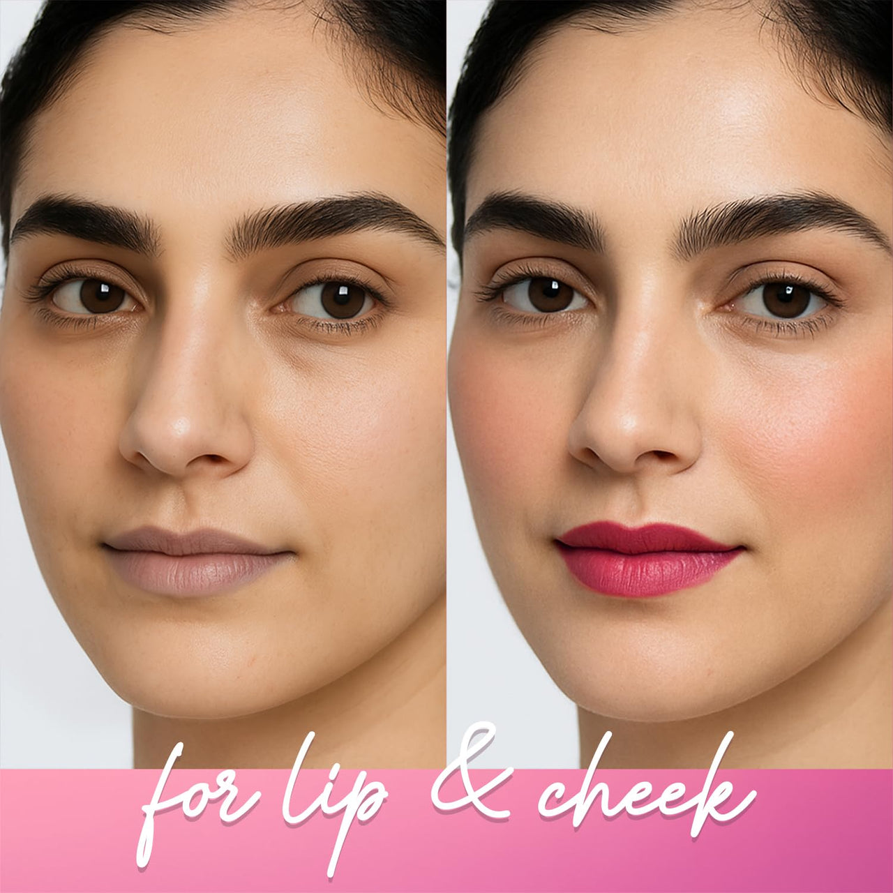 Mila Beaute Go Girl Lip Palette with 6 Pigmented Shades I Creamy Matte Finish I Hydrating Formula of Pomegranate Extract & Hyaluronic Acid I Travel Friendly Lip Palette - FOREVER PINKS & BERRIES