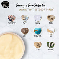 Wagging Tails Paw Butter for Dogs & Cats | Moisturizes, Heals & Repairs Dry & Cracked Paws, Elbows & Itchy Nose | Lick Safe Paw Balm (50 g) (Pack of 1)