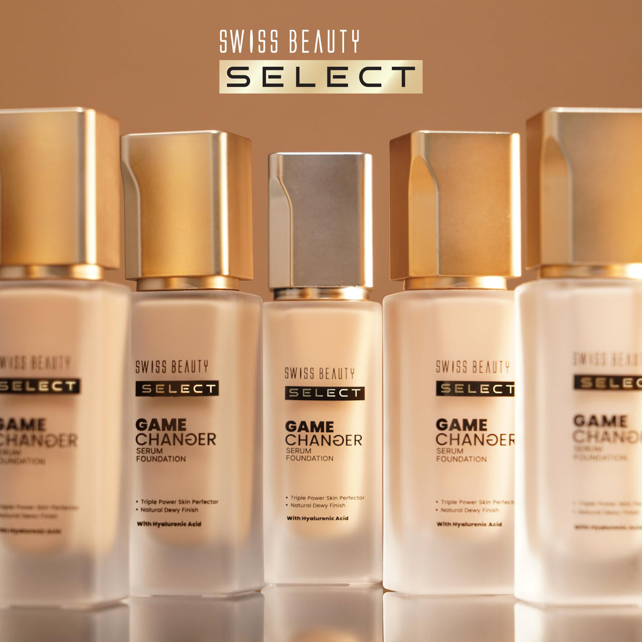 Swiss Beauty Select Game Changer Serum Lightweight Foundation | With Natural and Dewy finish | Shade- Creamy Vanilla, 30gm |