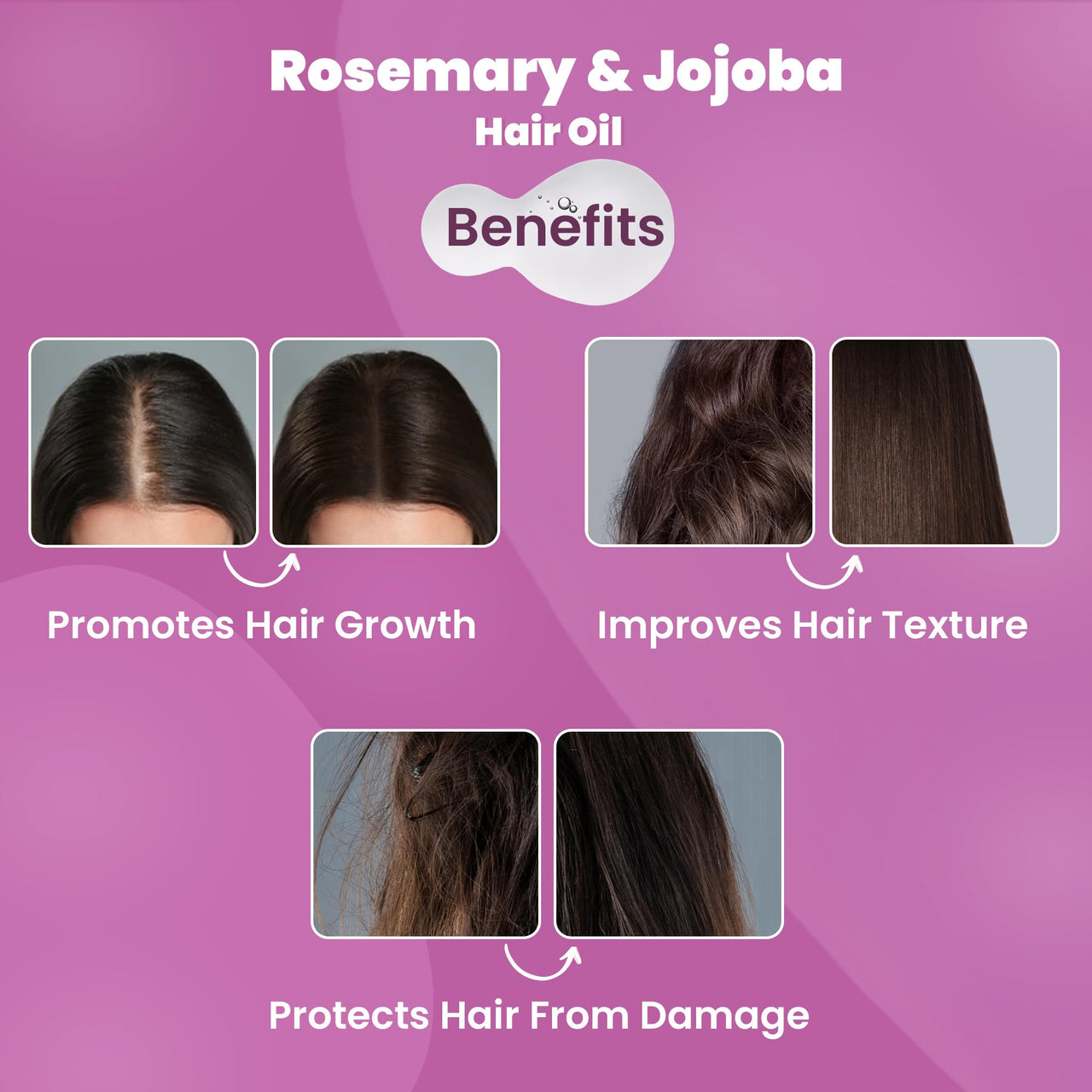 WildOak Advanced Rosemary Jojoba Hair Oil for Hair Growth & Scalp Nourishment | Anti-Hair Fall, Dandruff Control & Deep Hydration | Strengthens Roots, Boosts Shine & Thickness | For Men & Women | 50ml
