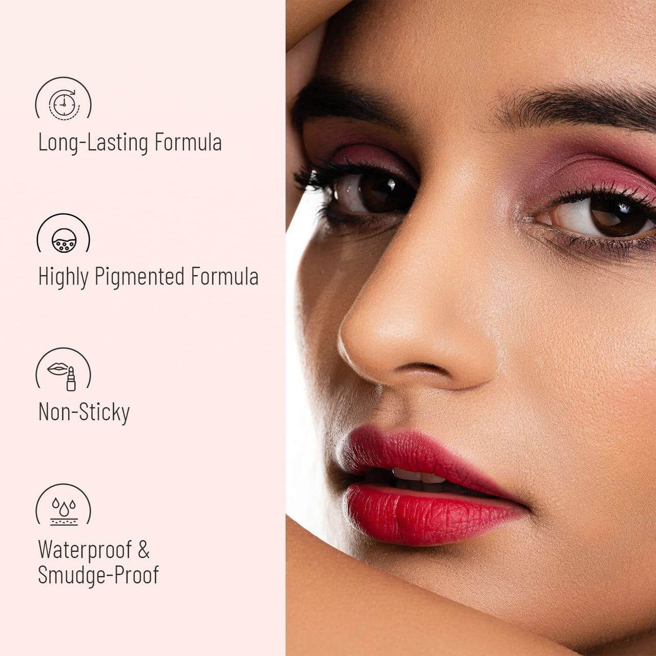 Swiss Beauty Ultra Smooth Matte Lip Liquid Lipstick, Smooth Lip Color, Weightless Finish, Silky Matte Finish, Shade- Passionate Red, 6ml