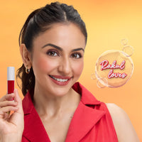 Just Herbs Water Baby Smudge & Transfer Proof | 12hrs Stay | Richly Pigmented Infused with Aloe Vera Multipurpose Water Tint for Lips, Cheeks and Eyelids for Women 6.5ml (Peach Please)