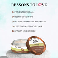 Just Herbs Ayurvedic Shirolepam Hair & Scalp Treatment Mask Cream For Hair Growth, Hairfall & Damaged Hair- Paraben & Silicon Free Hair Mask For Men & Women 200g