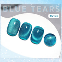 Bolt Bee 9D Cat Eye Gel Nail Polish Magnetic Soak Off UV/LED Gel, Long-Lasting, High Shine, Glitter Effect, Salon & DIY Manicure 9ml (Blue)