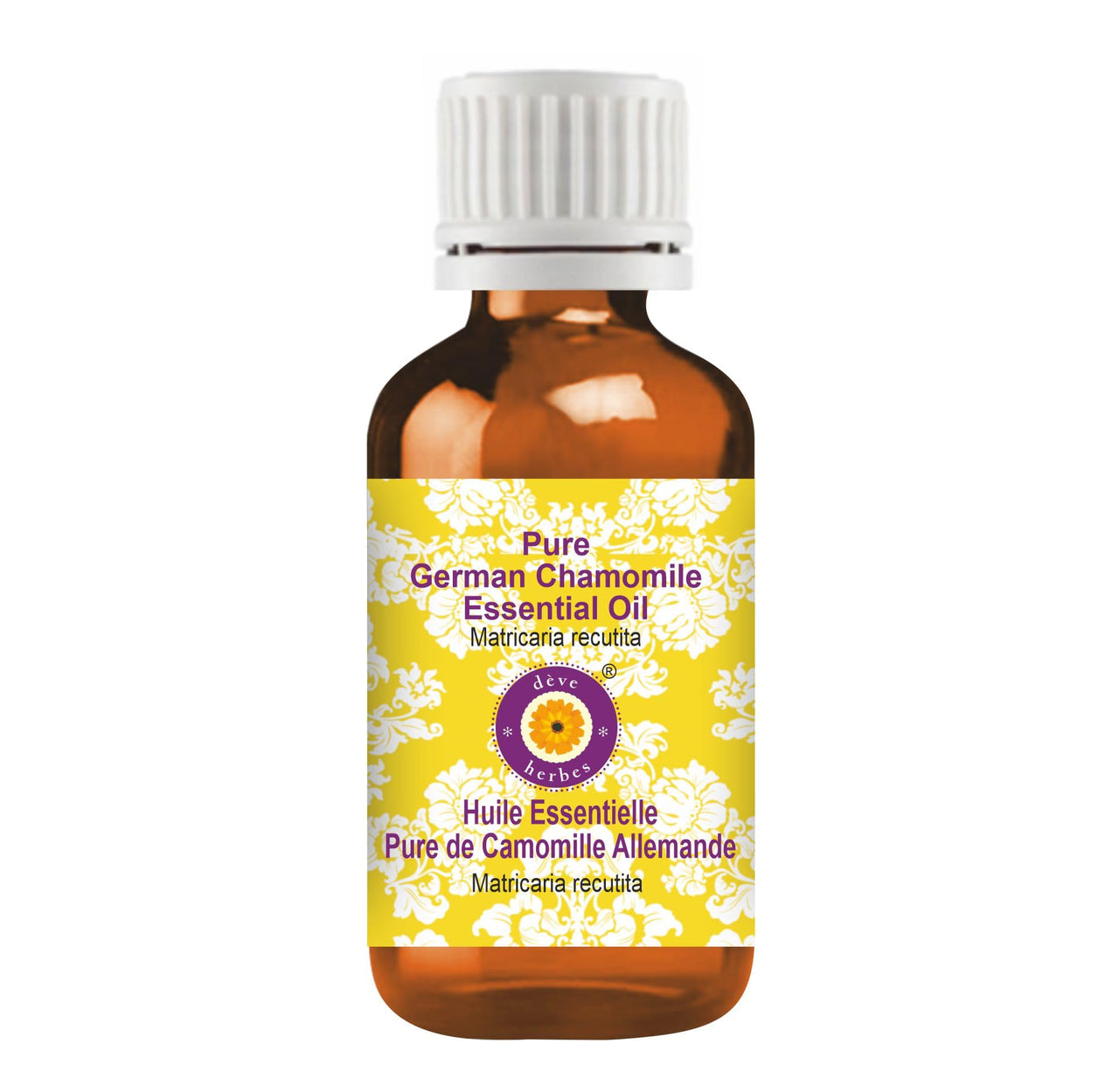 Deve Herbes Pure German Chamomile Essential Oil (Matricaria recutita) Steam Distilled 2ml