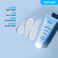 SOKU Daily Hydration & Sun Protection Combo | SPF 50 Sunscreen & Oil-Free Moisturizer | UVA/UVB & Blue Light Protection | With Hyaluronic Acid, Niacinamide & Guava Extract | For All Skin Types