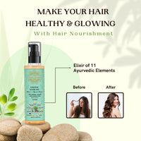 Exotic Aromas Hair Oil Blend of 11 Ayurvedic Herbs, 100 Ml, with Rosemary, Bhringraj, Bhrami, Amla, Almond Oil, For Thicker, Stronger & Shinier Hair