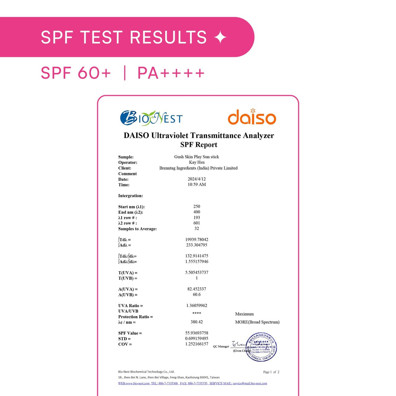 Gush Beauty Invisible Sunscreen Stick With Holder | SPF 60 PA +++ | UVA/UVB Rays Protection | Water Proof | No White Cast | With Hyaluronic Acid | Matte Finish | For All Skin Types - 13g