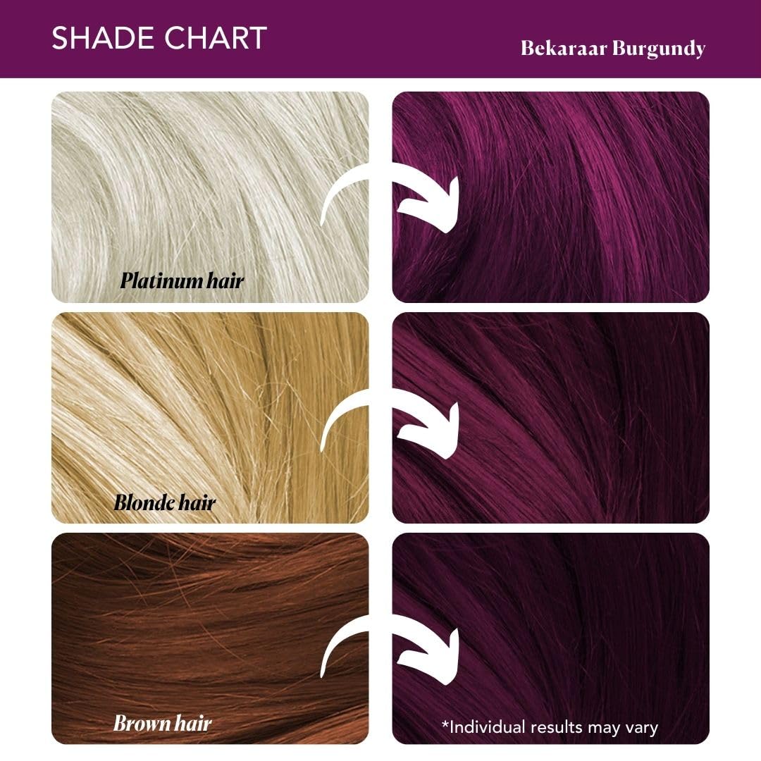 Paradyes Top-up Semi-permanent Bekaraar Burgundy DIY Conditioner Based Hair Colour, 120 gm