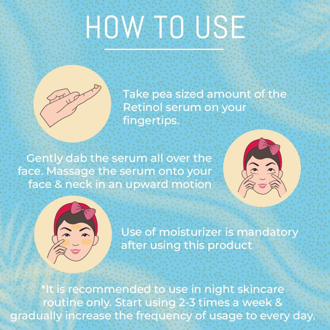 RYLLZ ESSENTIALS Retinol 0.6% Anti Aging Night Serum | with Coenzyme q10, Bakuchiol Oil, Squalane, Rosehip Extract, Azelaic Acid & Niacinamide | for Fine Lines & Wrinkles | For All Skin Types | 30ml