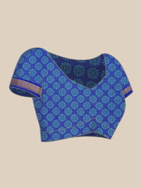 Pandadi Saree Women's  Cotton Silk Saree With Blouse Piece