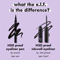 e.l.f. H2O Proof Inkwell Eyeliner Pen, High-pigment, Waterproof Liquid Eyeliner, Delivers A Matte Finish, Vegan & Cruelty-free, Sugarplum