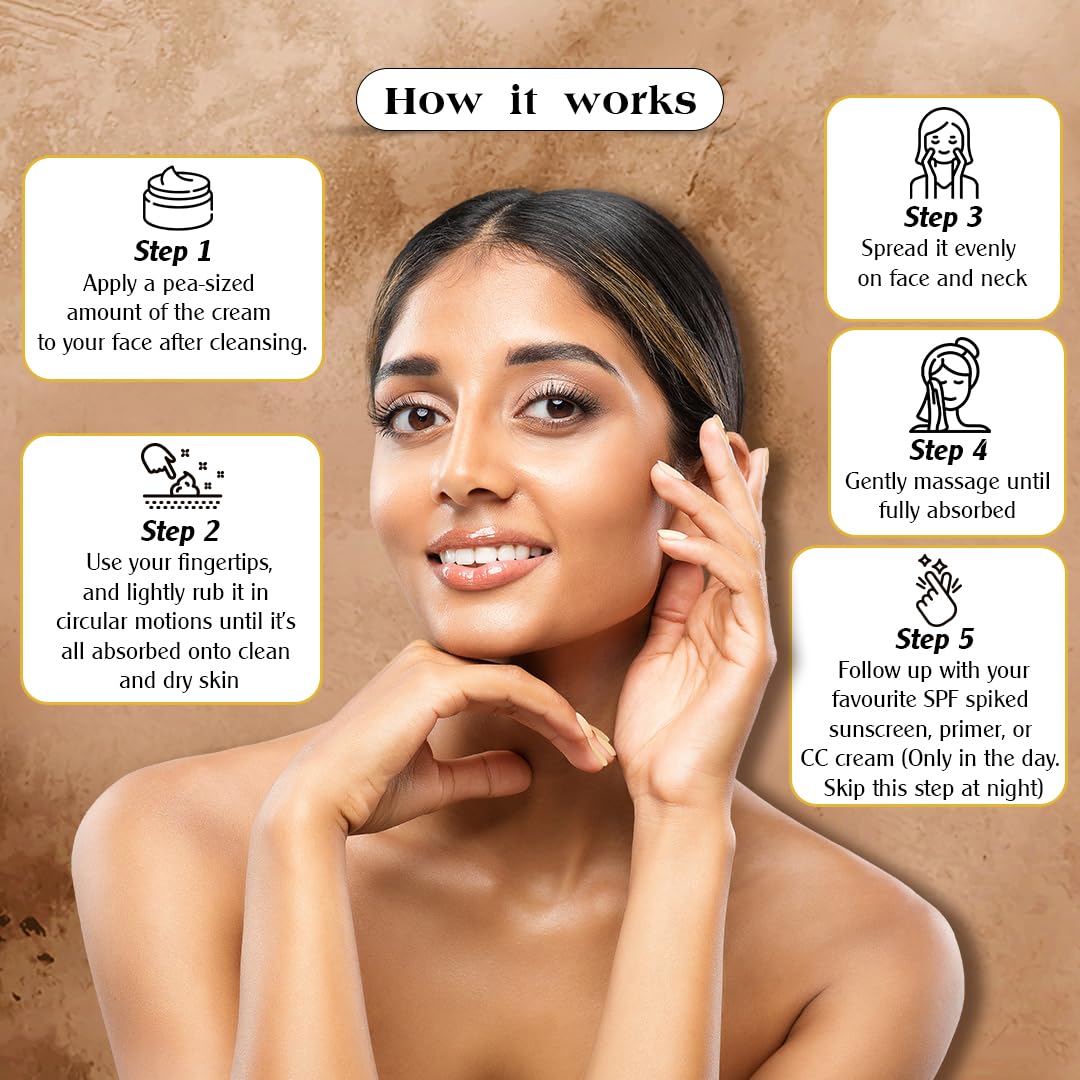 Coco Baya Hydra Boost Moisturizer, Enriched With Rose, Malai, Natural Hyaluronic Acid & Vitamin B3, Moisturizer For All Skin Types, Helps Slow Down Any Signs Of Aging, 50 gm
