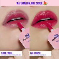 Blue Heaven Blush & Juicy Lip & Cheek Tint Infused with Pomegranate & Strawberry Extract | Multipurpose 3 in 1 Lip Tint | Long Lasting, Water Proof & Hydrating Liquid Blush, Watermelon Juice, 9ml