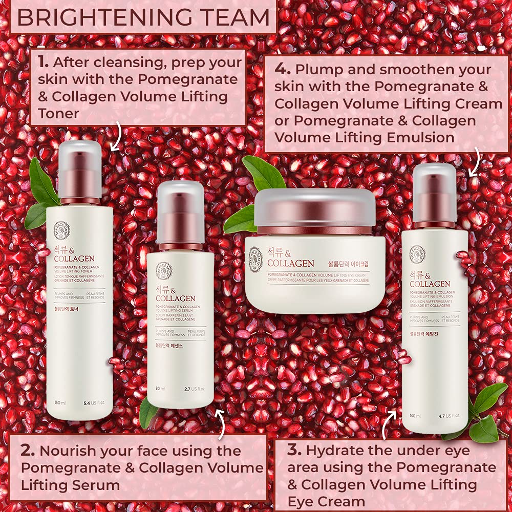 The Face Shop Pomegranate and Collagen Volume Lifting Eye Cream for Normal Skin (50 ml)