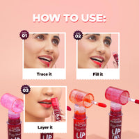 Hilary Rhoda Happy Dream Lip Tint | Hydrating Formula | Infused with Hyaluronic Acid | Cruelty-Free & Glossy Finish | Non-Sticky Formula - 3.7g (Mauve Delight- Shade 03)