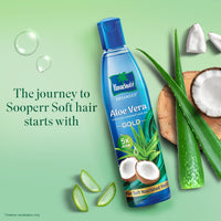 Parachute Advansed Aloe Vera Enriched Coconut Hair Oil Gold | 5X Aloe Vera | Makes Hair Sooperr Soft | 250ml (Pack of 2)