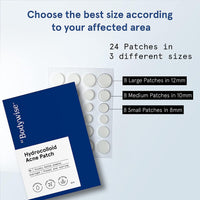 Be Bodywise Snail 96 Mucin Serum 100ml & Hydrocolloid Acne Patch (24 Dots | 3 Sizes) | Absorbs & Flattens Acne Overnight,Soothes, Hydrates & Moisturises Skin | 0.5% Niacinamide, 96% Snail Mucin