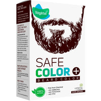 Vegetal Safe Hair Color -Dark Brown 25gm - Certified Organic Chemical and Allergy Free Bio Natural Beard Hair Color with No Ammonia Formula & PPD