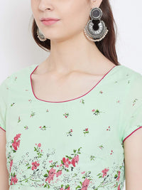 Poshak Hub Women's  Cotton Anarkali Kurta