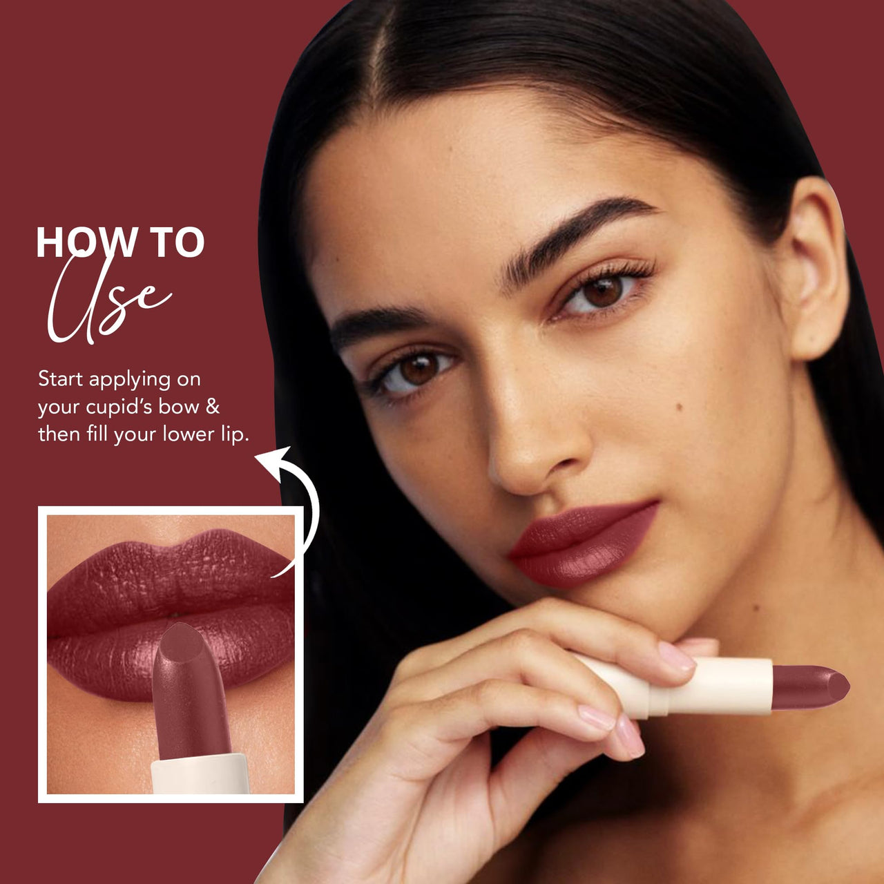 Carlton London Velvet Satin Glitterati Bullet Long Stay Lipstick |Enriched with Vitamin E, Castor oil | Intense Colour, Moisturised Lips, Smooth & Light |Upto 8 hrs - 4Gm. (Camellia)