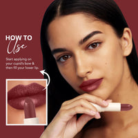 Carlton London Velvet Satin Glitterati Bullet Long Stay Lipstick |Enriched with Vitamin E, Castor oil | Intense Colour, Moisturised Lips, Smooth & Light |Upto 8 hrs - 4Gm. (Camellia)