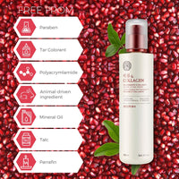 The Face Shop Pomegranate and Collagen Volume Lifting toner with Pomegranate Extracts to nourish & brighten skin|Face Toner for Anti-Ageing, Bright & firm Skin| Suitable for all skin types, 160ml