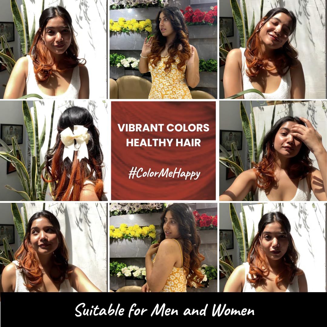 2.Oh! Italian- Ginger Spice Hair Color For Women & Men | Ammonia-Free DIY Semi Permanent Hair Color | Enriched with Argan Oil | Lasts upto 6-8 Washes | Pack of 2