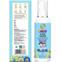 Mom & World Kidsy Face Wash Tear Free, 120ml (No SLS, Paraben) - With Argan OIl, Aloevera