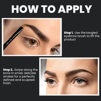 Seven Seas The Way Eye Want Eyebrow Palette | Travel Friendly | Easily Blendable | With Dual Ended Eyebrow Brush and Sponge (Shade-02, 11.5g)