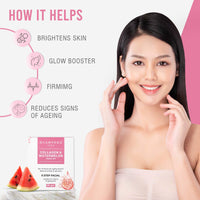 Glamveda Watermelon & Collagen Anti Aging & Skin Firming Facial kit | DIY Facial Kit For Women | No Paraben, SLS | 40gm