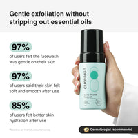 Cureskin Gentle Cleanse Brightening Face Wash with Lactic Acid AHA Foam Face Wash for Women and Men | Face Wash for Men and Women, 100 ml (Pack of 2)