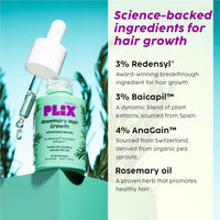 PLIX - THE PLANT FIX Rosemary Anti Hairfall Kit - Serum (30ml), Shampoo (200ml), Conditioner (175ml) & Oil (100ml) | For Hair Thinning, New Hair Growth & More Volume