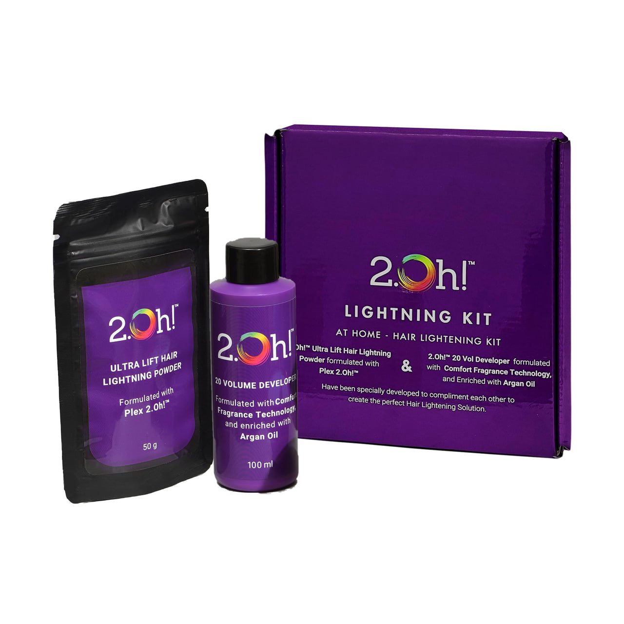2.Oh! Italian Lightning Kit | DIY Hair Bleach Kit for Hair Color with Plex, Argan Oil & Comfort Fragrance Technology that helps Prevents Hair Damage