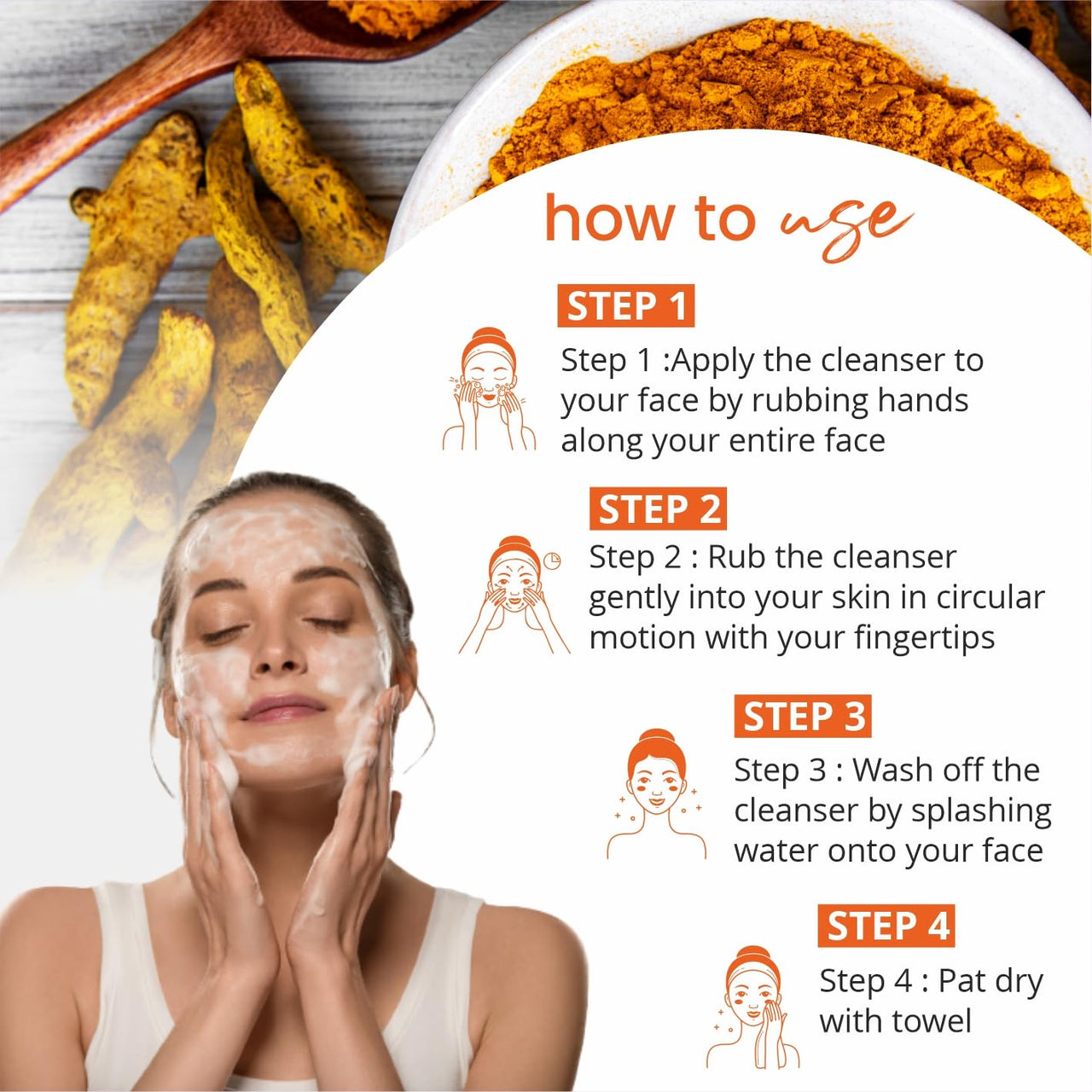 Globus Naturals Pure Glow Ubtan Face Wash, Enriched With Saffron & Milk, For Radiance & GLow, Natural, Gentle & Mild, Suitable For All Skin Types, 75 gm (Pack of 2)