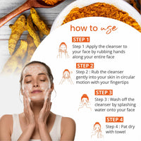 Globus Naturals Pure Glow Ubtan Face Wash, Enriched With Saffron & Milk, For Radiance & GLow, Natural, Gentle & Mild, Suitable For All Skin Types, 75 gm (Pack of 2)