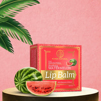 Khadi Natural Watermelon Lip Balm with Beeswax and Shea Butter| Lip Balm for Soft Lips | Nourishing Lip Balm for Dry Lips | Unisex Lip Balm| 5g