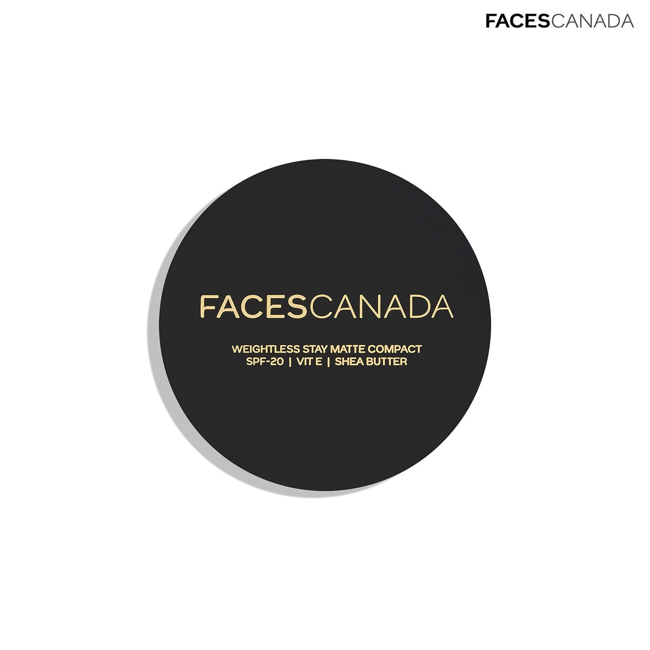 Faces Canada Weightless Stay Matte Compact Vitamin E & Shea Butter, Spf-20 Ivory 01, 9 g and Faces Magnet Eyes Kajal, 0.35g