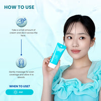 Mirabelle Korea Hya-Colla Moisture Sunscreen SPF 50+ PA++++ | Lightweight & Hydrating | No White Cast | In-Vivo Tested | Korean Skincare | For Men & Women | For All Skin Types | 50ml
