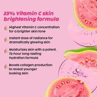 PLIX - THE PLANT FIX 23% Vitamin C Guava Face Serum for Skin Brightening, Clear, Glowing & even toned complexion, 20ml (Pack of 1) with Hyaluronic acid & Pentavitin for Women & Men for All Skin Types