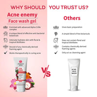 Ayouthvea Acne Enemy 100 ml Face Wash Gel For Acne & Pimples |Face Wash for Oily Skin and Pimples | Anti Pimple Cleanser | Suitable for All Skin Types (Pack Of 2-100ml each)